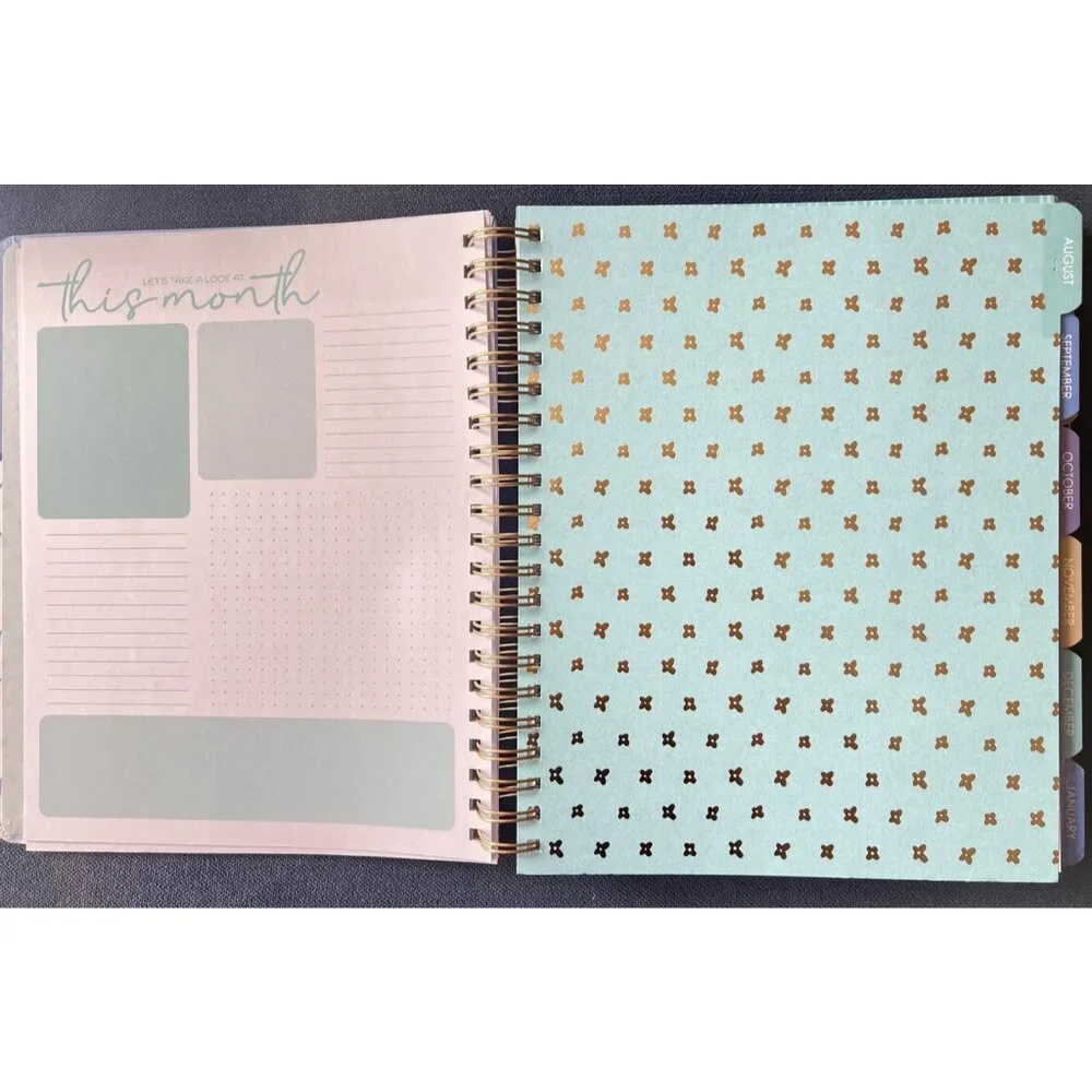 2026 Planner BLUE BOWS FLOWER Daily Weekly Weekly Planning Note 9